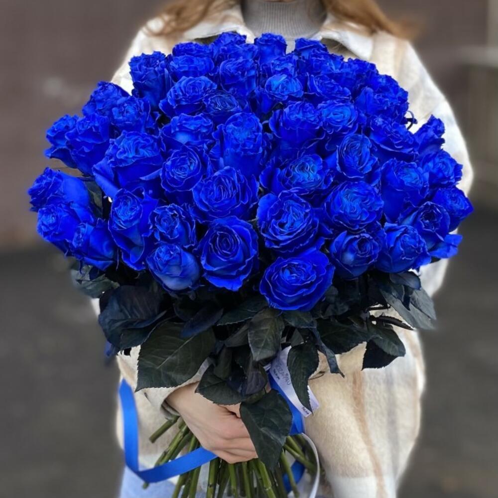 51 синяя роза Эквадор