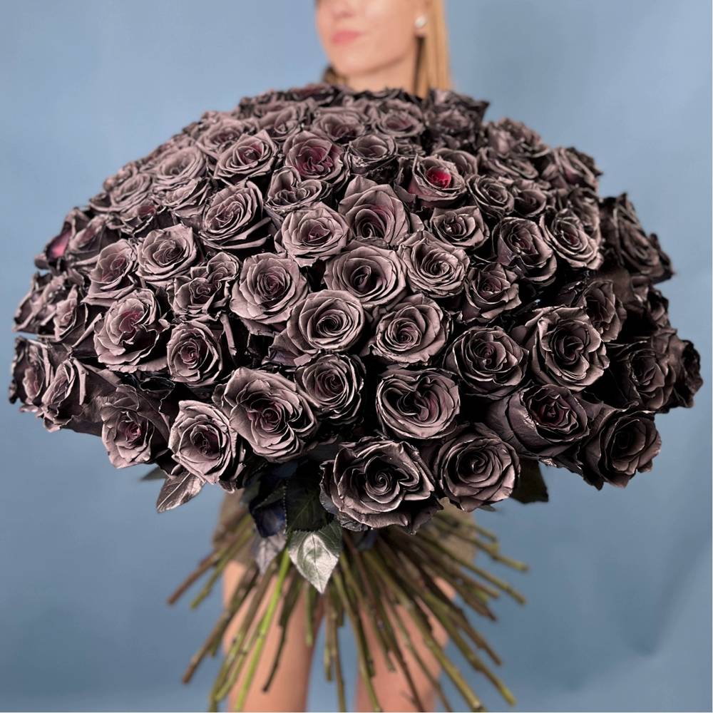 Букет из 101 черной розы Эквадор