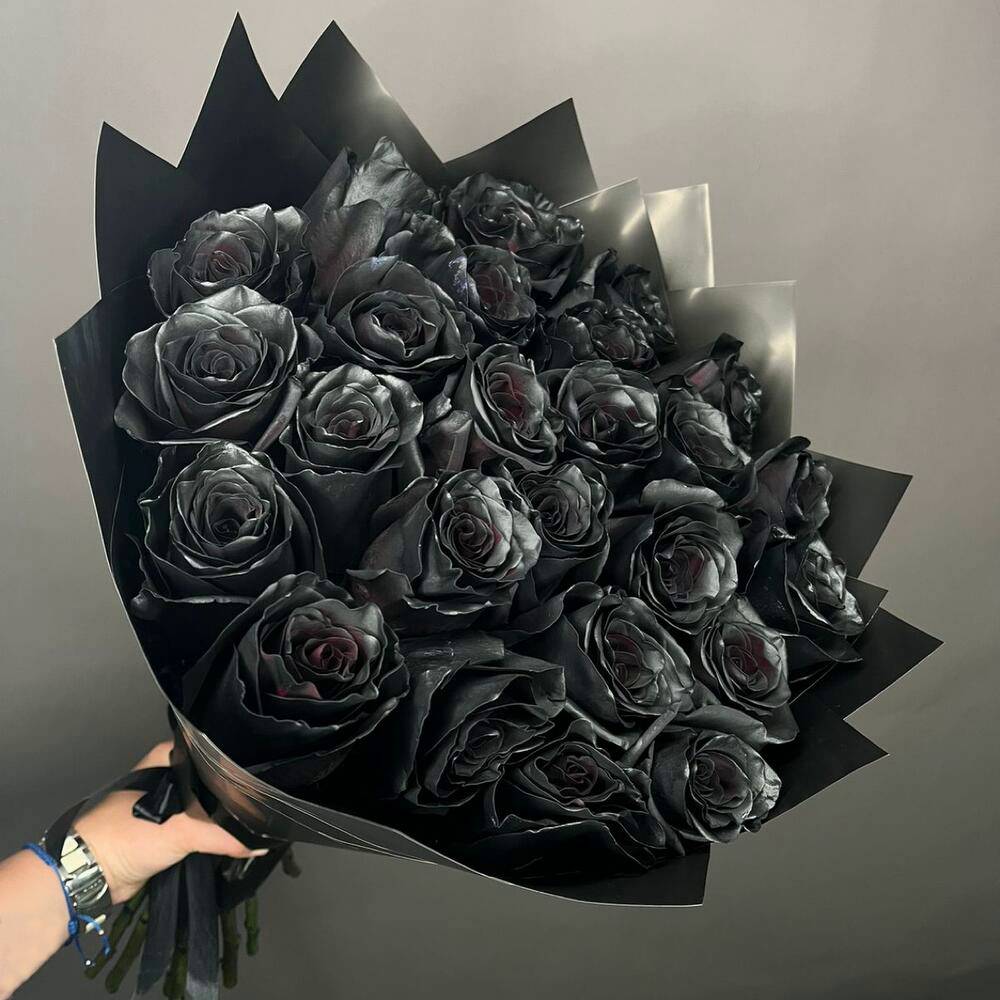 Букет из 23 чёрных роз Эквадор