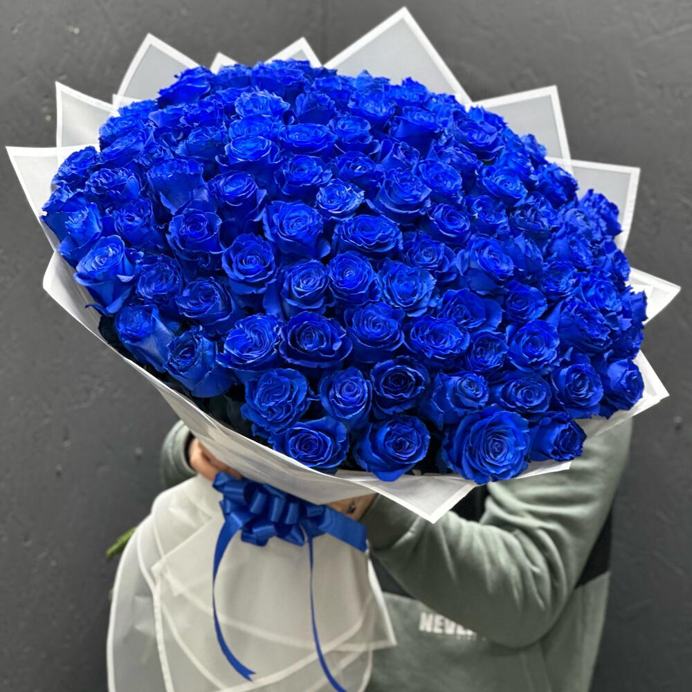 101 синяя роза Эквадор!