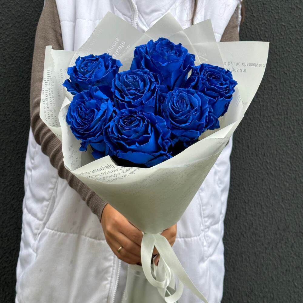 7 синих роз Эквадор