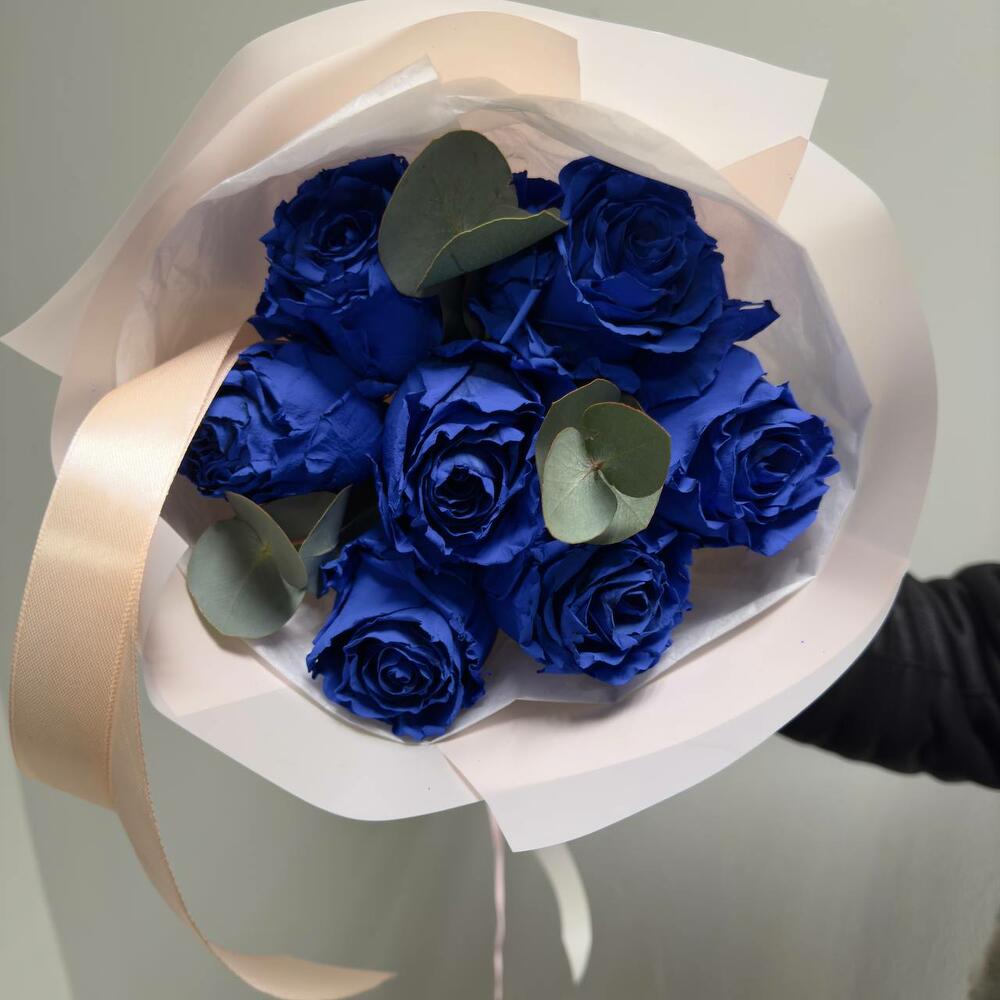 7 синих роз Эквадор