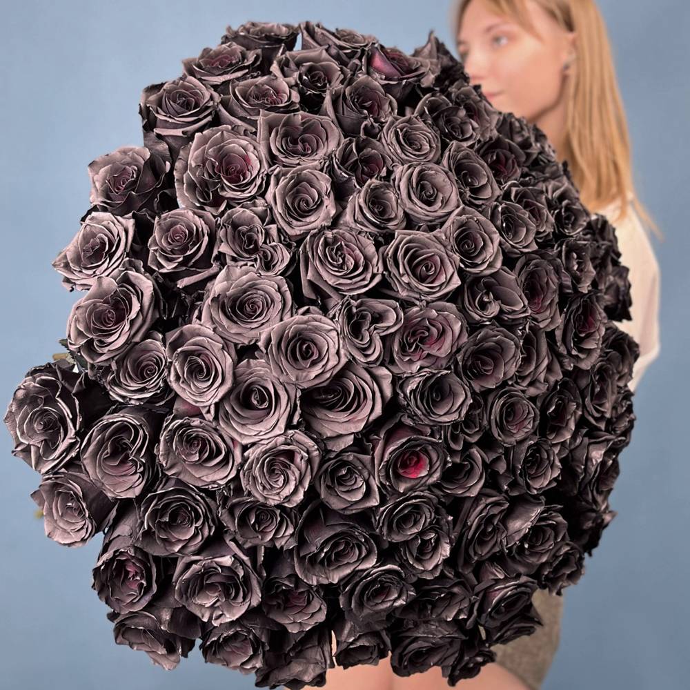 Букет из 101 черной розы Эквадор
