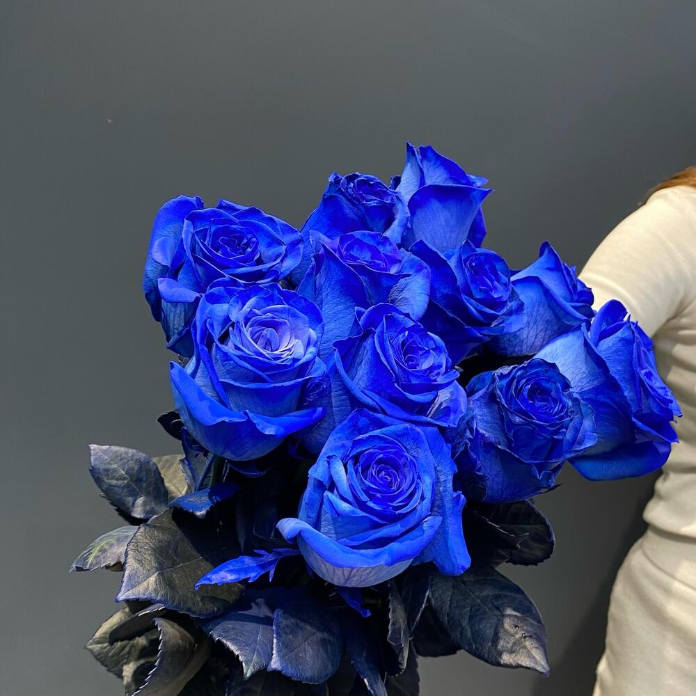 11 синих роз Эквадор