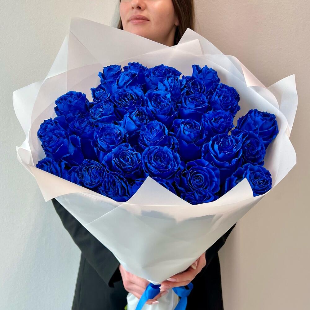35 синих роз Эквадор