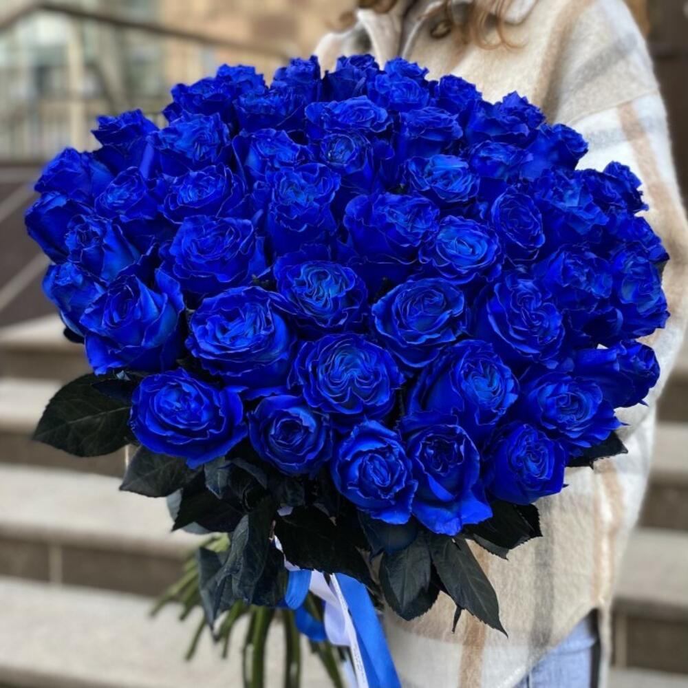 51 синяя роза Эквадор