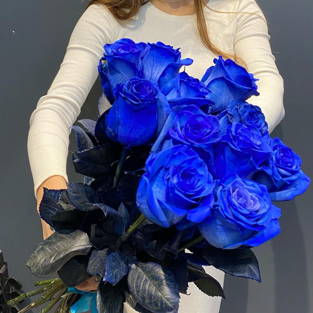11 синих роз Эквадор