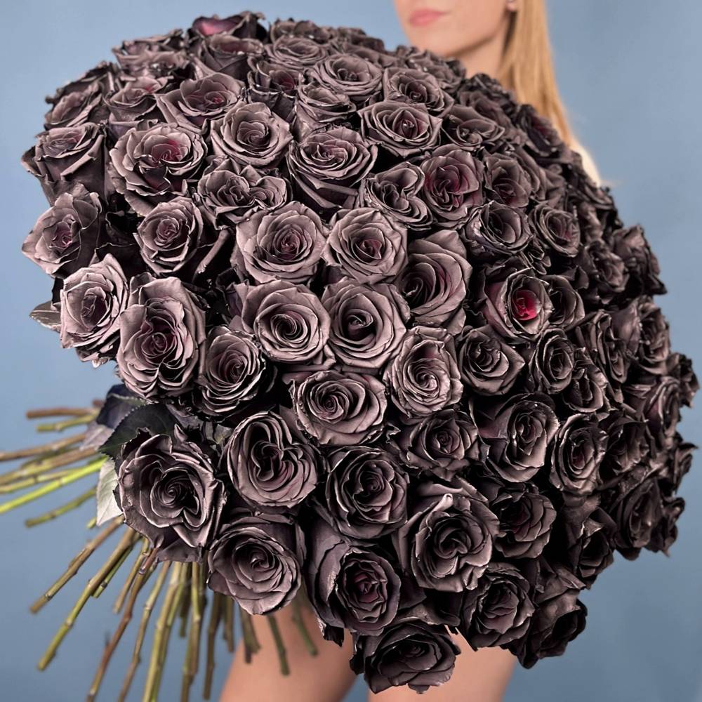 Букет из 101 черной розы Эквадор