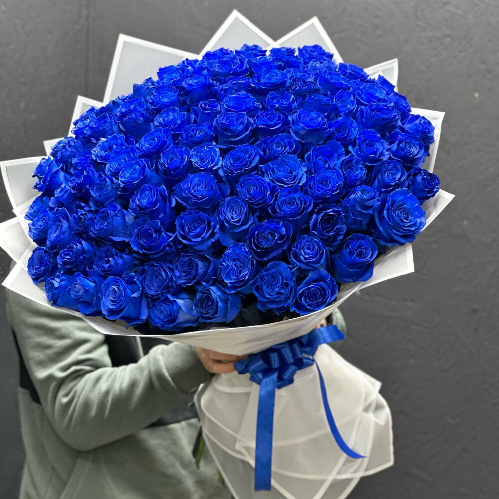 101 синяя роза Эквадор!