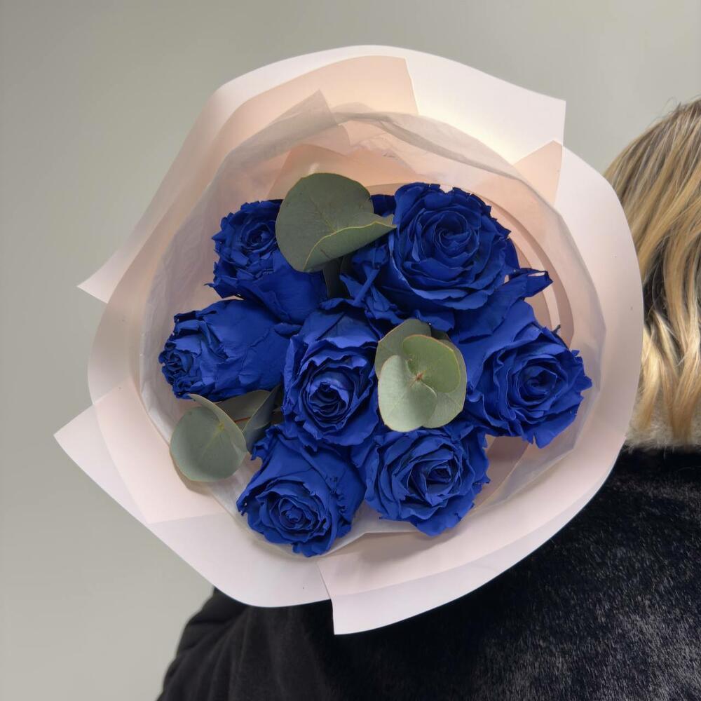 7 синих роз Эквадор