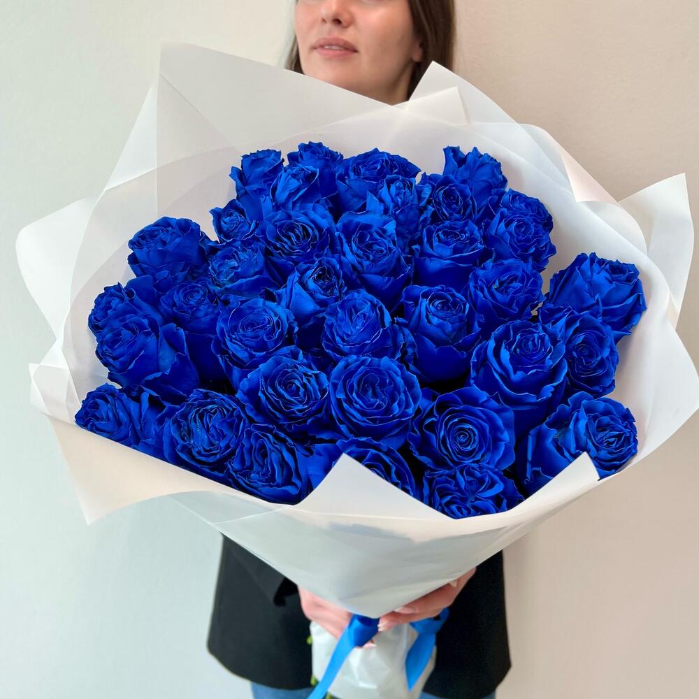 35 синих роз Эквадор