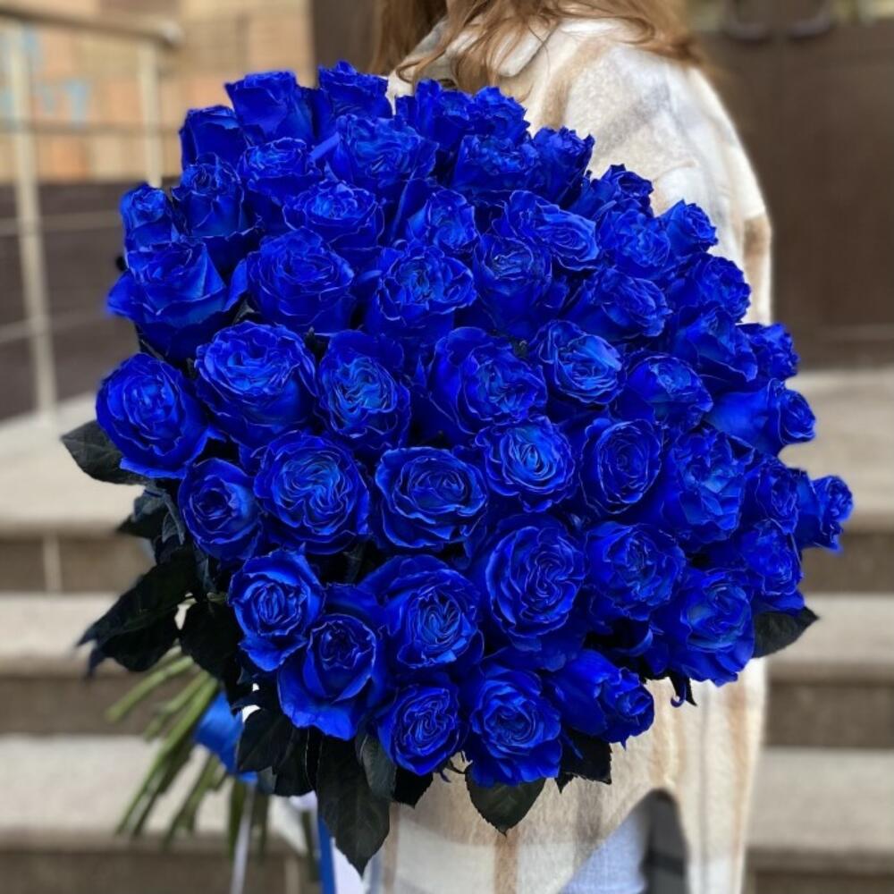 51 синяя роза Эквадор