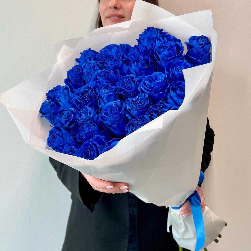 35 синих роз Эквадор