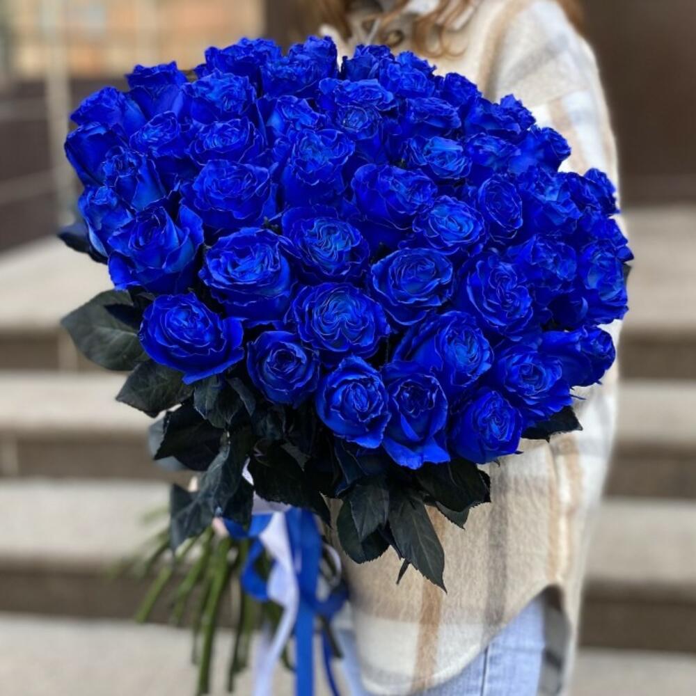 51 синяя роза Эквадор