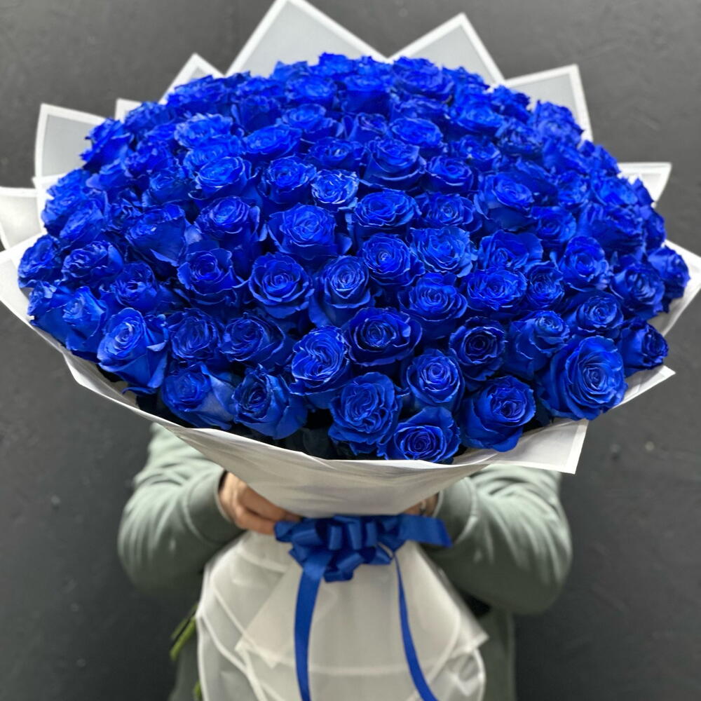 101 синяя роза Эквадор!