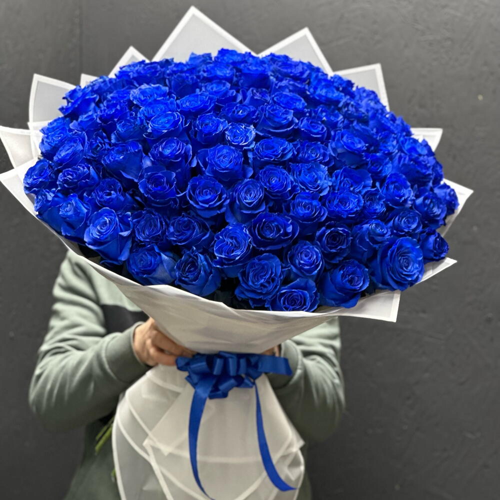 101 синяя роза Эквадор!