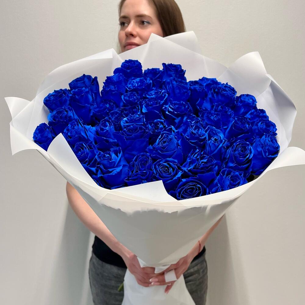 51 синяя роза Эквадор