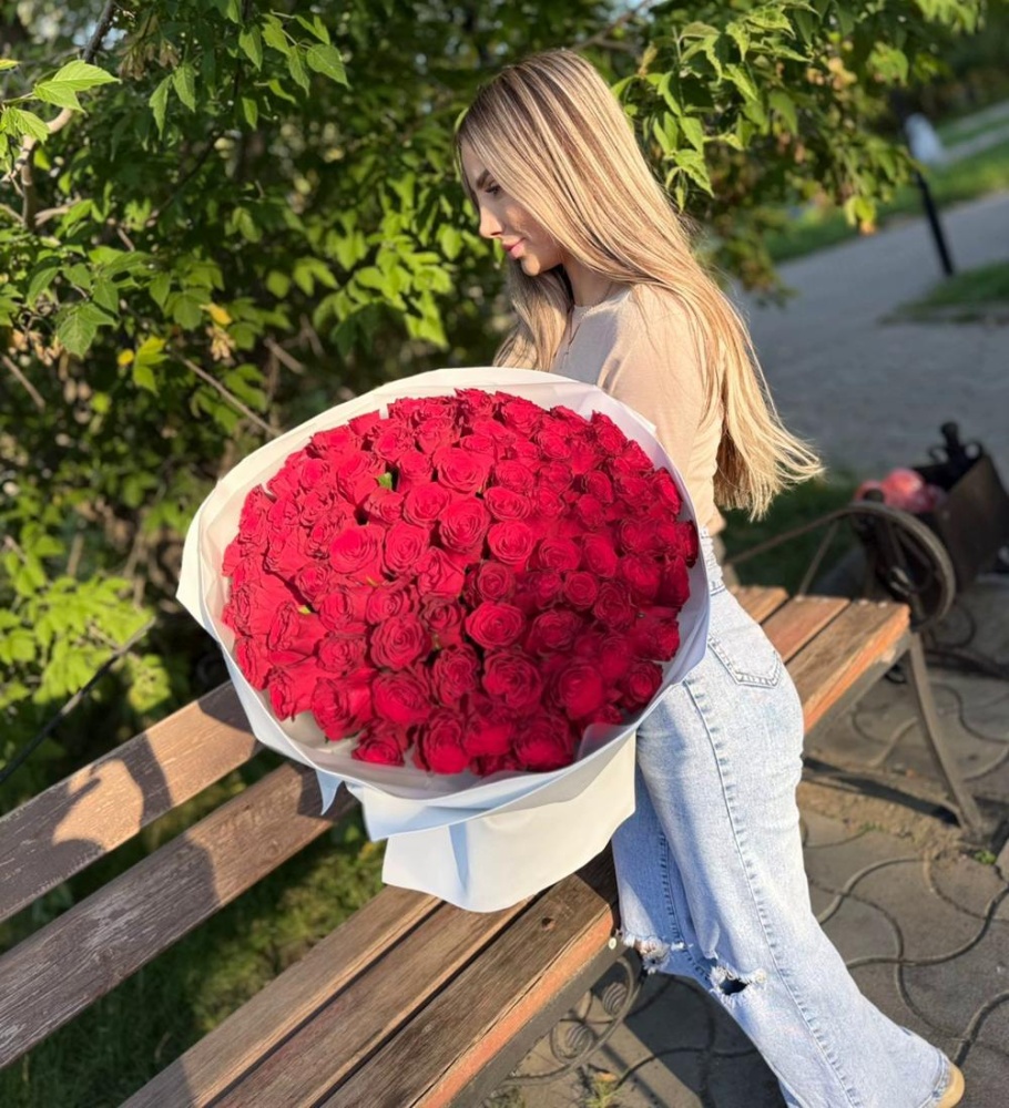 Акция! Букет из 101 красной розы